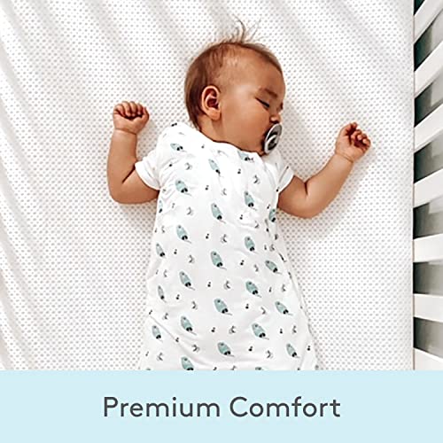 Newton Baby Essential Crib Mattress And Toddler Bed - 100% Breathable Proven To Reduce Suffocation Risk, 100% Washable, 2-Stage, Non-Toxic, Better Than Organic - Removable Cover Included, White #TOP4