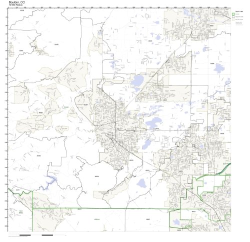 Amazon.com: Working Maps Boulder, CO Zip Code Map Laminated : Office ...