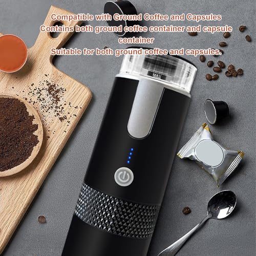 Cafetera portátil eléctrica con batería recargable 170 mL miniatura 4