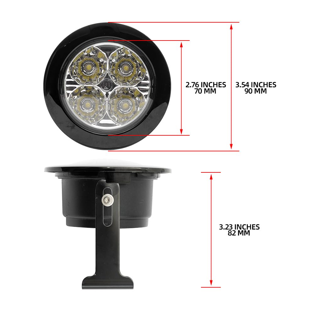 LED DRL Tagfahrlicht für Mercedes Ben.z A-Klasse W168 W169 1997–2012,Frontstoßstange Tageslichtreflektoren DLR-Lauflicht 2 LED-Standlicht mit klarer Linse
