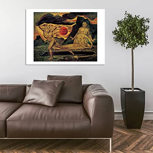 William Blake Abel poster encadré grand format mat design épuré