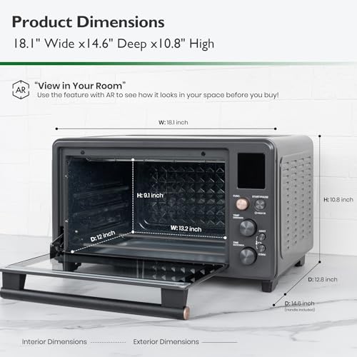 VAL CUCINA Infrared Heating Air Fryer Toaster Oven Combo VCO25RIB の商品画像 6