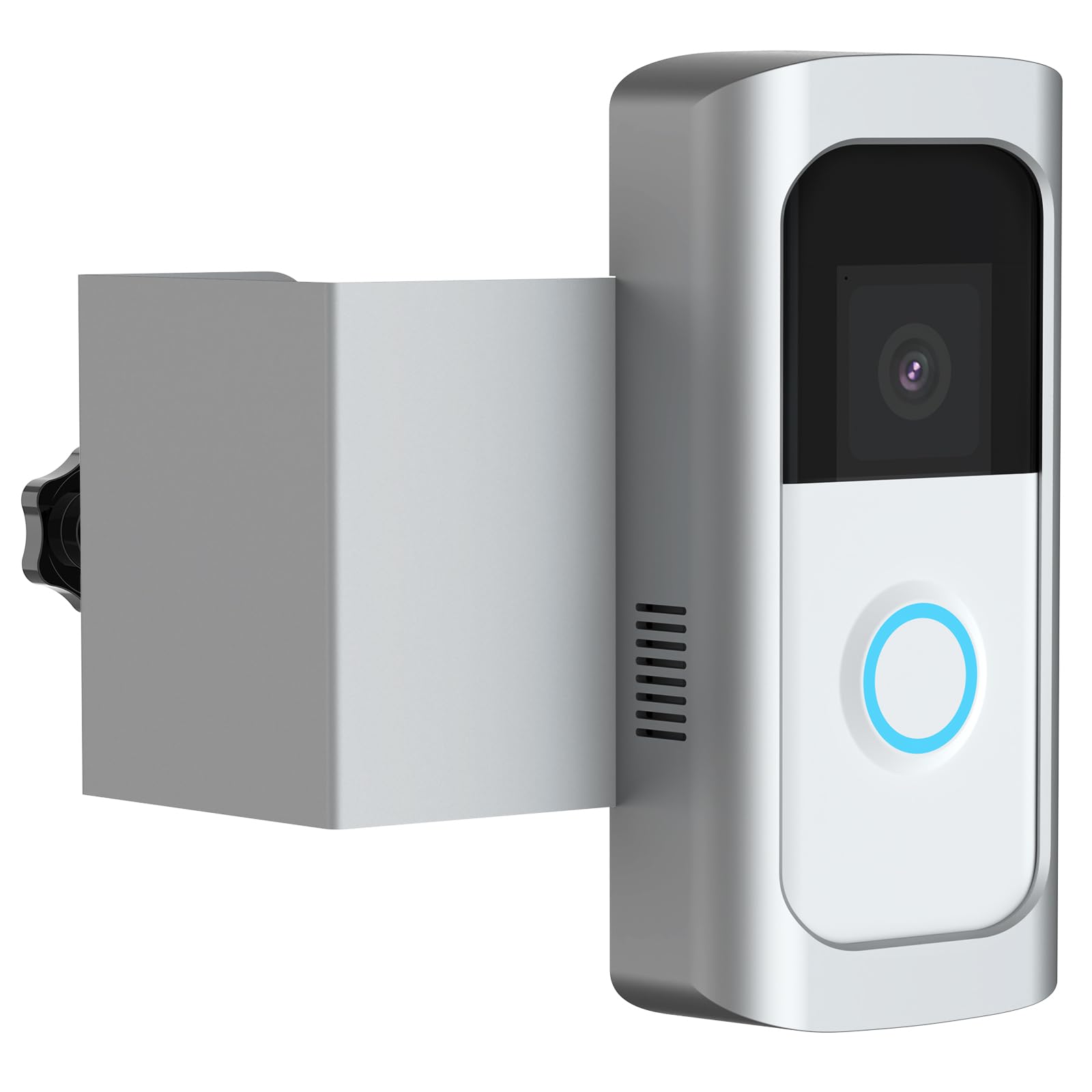 Soporte antirrobo para timbre de video, soporte para puerta de timbre sin perforación, compatible con timbre de video 1/2/3/4/(versión 2020)/timbre de batería Plus/Pro para casas, apartamentos,