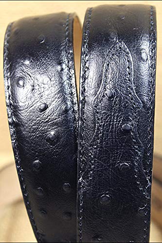 Tony Lama Men's Black Ostrich Dress Belt Black 342