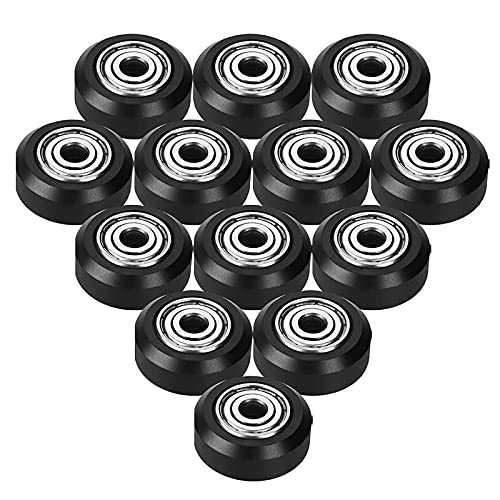 Lysee 3D Printer Parts & Accessories - 13Pcs POM Pulley, Idler Pulley with Bearing 5mm Bore, Suitable for CNC 3D Printer Accessories - (Color: Black)