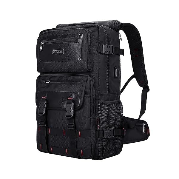 WITZMAN Carry On Travel Backpack for Men Duffle Bags Fit for 17 Inch Laptop Airline Approved Laptop Backpack(B685 Black)