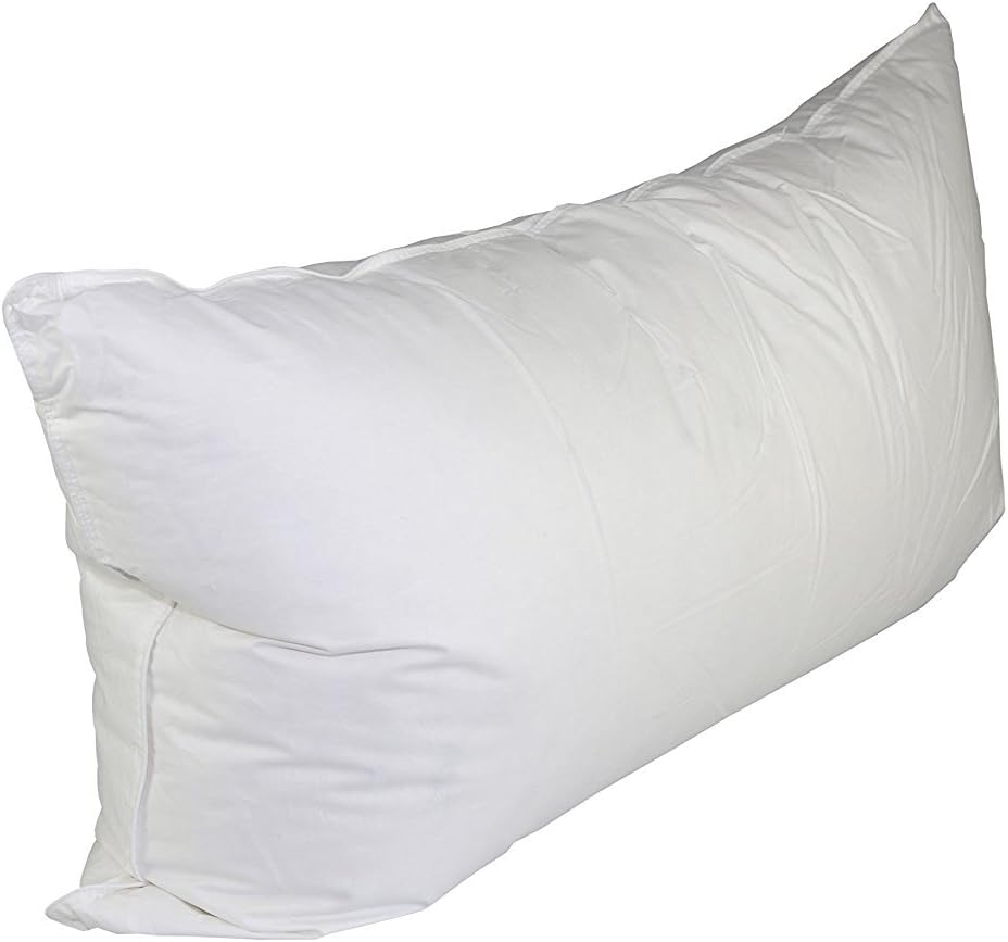 White Duck Down & Feather Pillow- Pillows with Soft-Medium Support