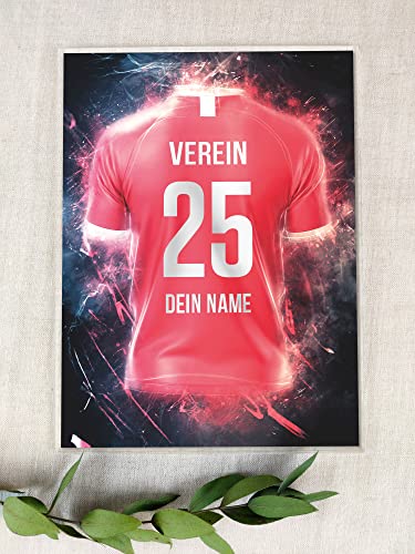 Bayern Fanartikel Acryltafel - Personalisiertes Geschenk, Jungen, Fussball, Kinder, Bayern Trikot für Bayern-Fans – Bild 4