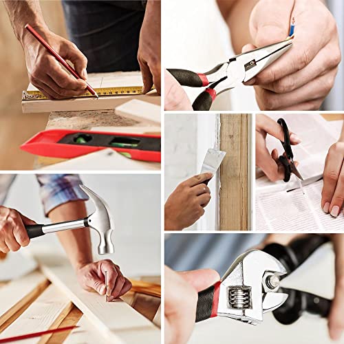 Werkzeug-Set, 57-teilig, Hand- und Elektrowerkzeug-Set mit 4 V Akkuschrauber, USB-Bohrmaschine, Haushaltswerkzeug-Set – Bild 6