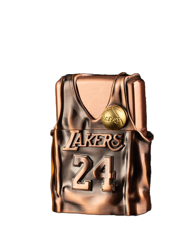 Kerosene Lighter Embossed Retro Windproof Reusable Collection-Decor-Gift (Bronze)