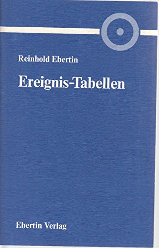 Ereignis- Tabellen. Für die Korrektur der Geburtszeit und die Zukunftsprognose