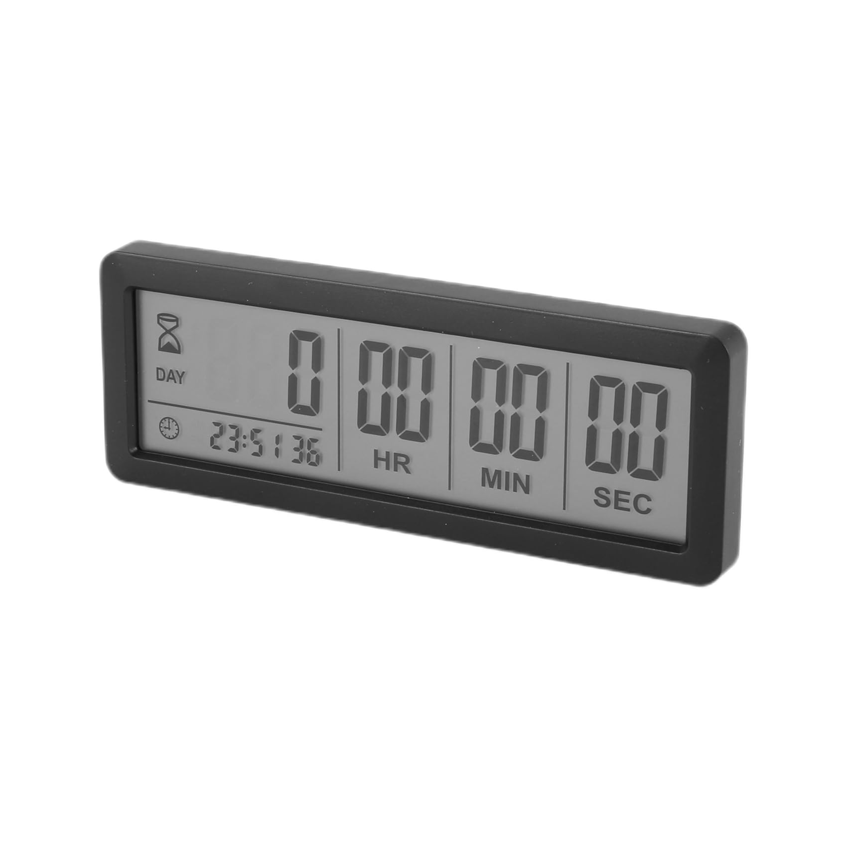 10X Reloj con Temporizador de Cuenta Regresiva Digital Grande - Temporizador de Reloj de Cuenta Regresiva de 999 Días para Cocina de Laboratorio de Graduación (Negro)