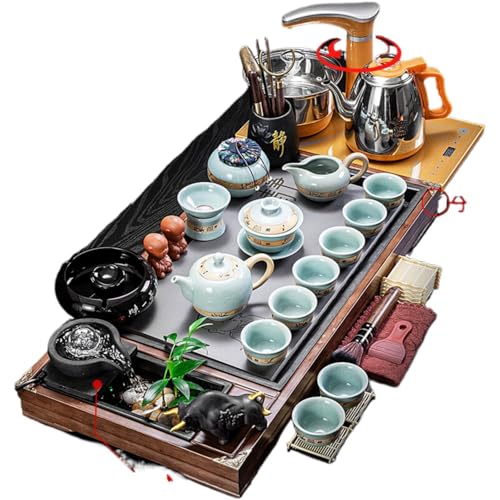 Bouilloire de table à thé entièrement automatique et service à thé électrique pour salon