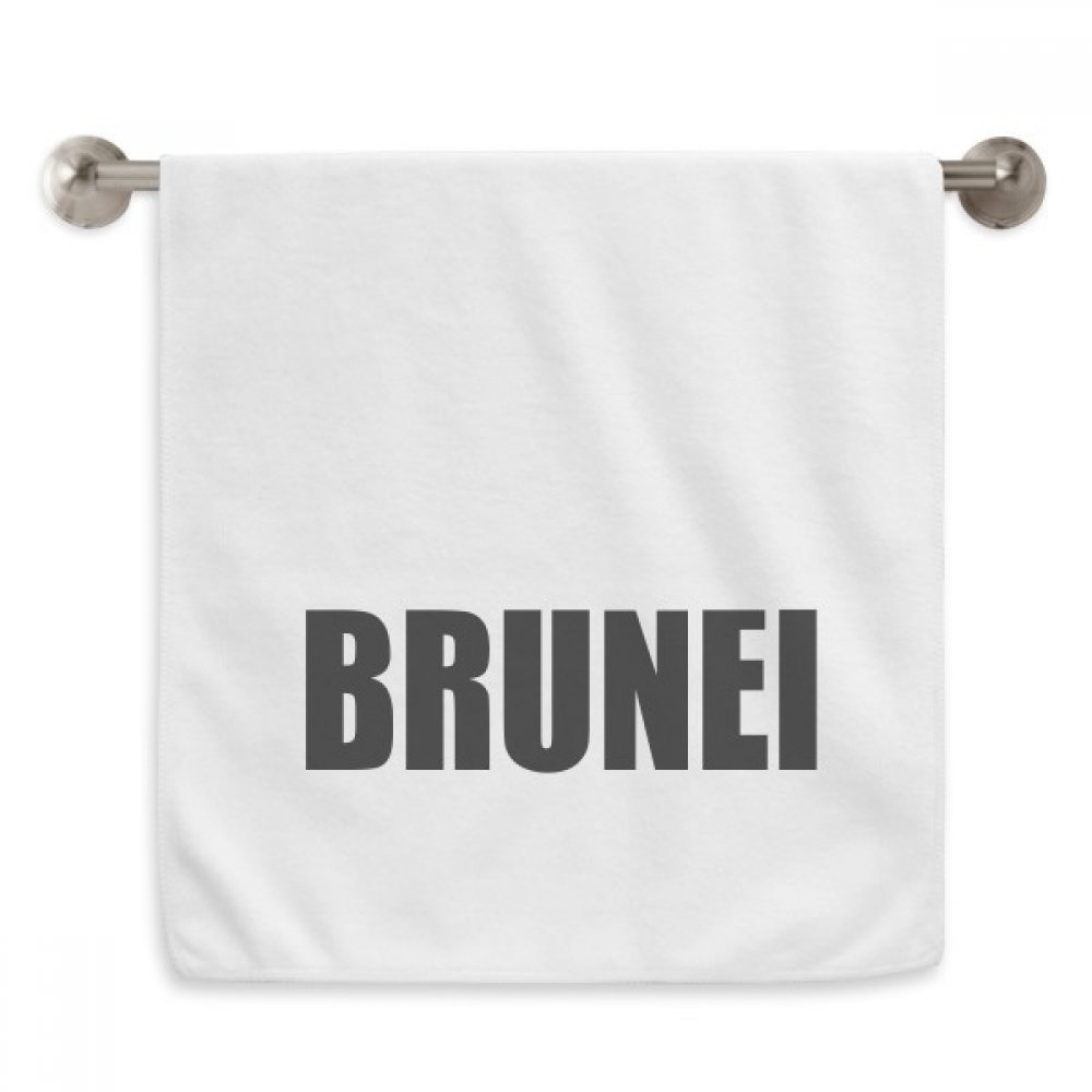 Serviettes moelleuses 13x29 inch Brunei Diadème Noir serviettes débarbouillettes blanc