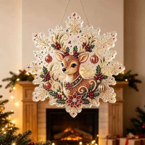 XINZHIDA DIY �N���X�}�X �p�[�� �_�C�������h �y�C���e�B���O �T���L���b�`���[�L�b�g (G) | �g�ݗ��čς݃��^���`�F�[���A�A�N�����X�m�[�t���[�N�V�F�C�v�A3D�p�[���r�[�Y�N���t�g�A���ʃy�C���g�A�[�g�A�n���M���O�E�B���h�E�E�H�[���f�R���[�V