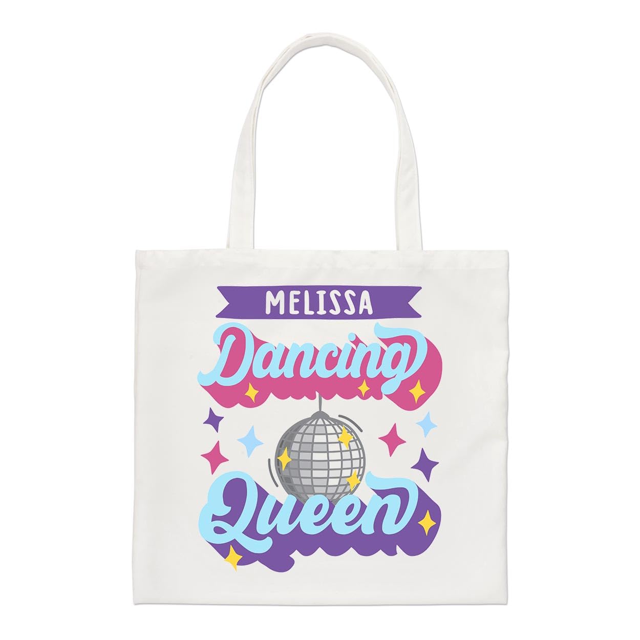 Gift Base Natural Personalised Dancing Queen Regular Tote Bag