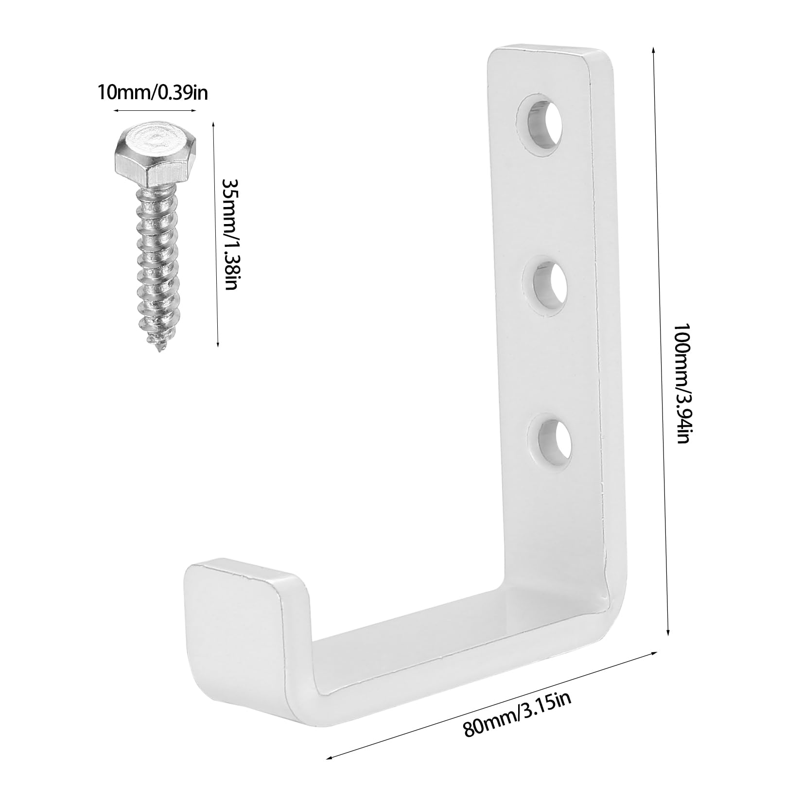 2 Pcs Garage Hooks for Hanging Heavy Duty Hooks Large Ladder Hooks, Garage Wall Hooks for Hanging Shed Hooks - Image 2