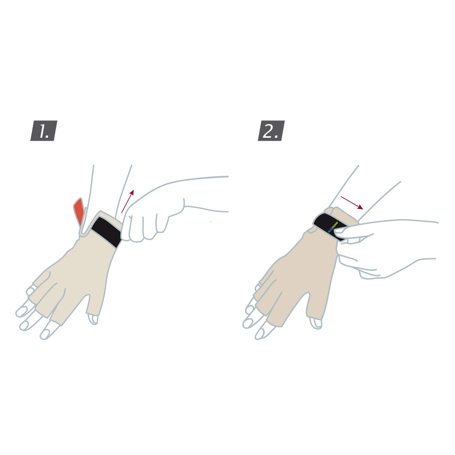 Actimove® Arthritis Care Arthritis Gloves – Drug-Free Pain Management for Aching Fingers and Hands, Overuse or Repetitive Syndromes – Left/Right Wear – Beige, Large