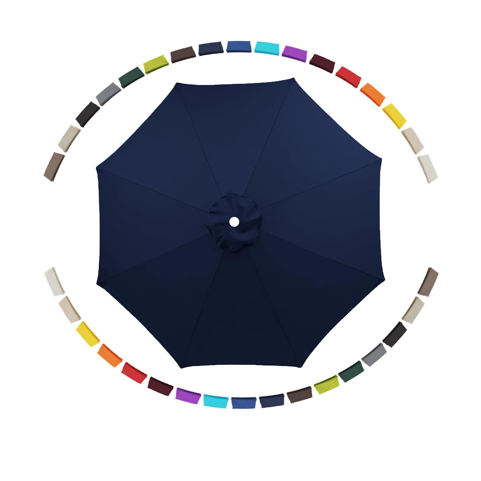 KDQRMVV Replacement Parasol Canopy 8 Arms 400cm replacement fabric for Garden Umbrella