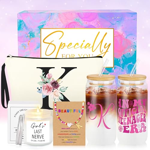 Teen Girl Gifts, Christmas Gifts Ideas for Teenagers, Gift Sets for Teen Girls, Teen Girl Christmas Gifts 2024, Teen Girl Gifts Trendy Stuff, Things for Teen Girls Gift Basket for Teen Girls Initial K