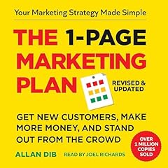 The 1-Page Marketing Plan Audiolibro Por Allan Dib arte de portada