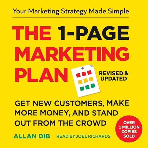 The 1-Page Marketing Plan Audiolibro Por Allan Dib arte de portada