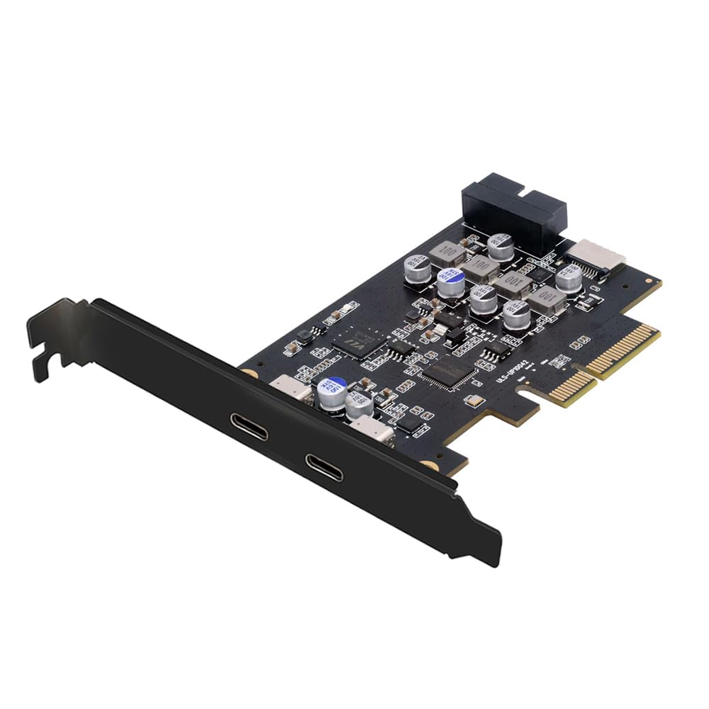 Cablecc 10Gbps USB 3.1 Type-E Front Panel Socket & 19Pin/20Pin USB3.0 & Dual Type-C USB-C to PCI-E Express Card Adapter ASM3142 VL822-image-9