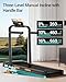 Walking Pad with 16% Incline Folding Treadmill for Home Office 3.0HP Quiet Walking Treadmill with Handle 136KG Capacity 7 Layer Shock Absorption No Assembly Treadmill Foldable Compact