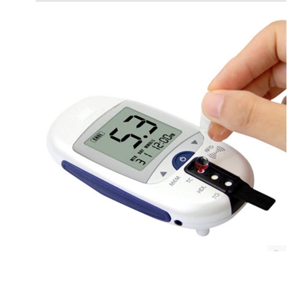 Healthcaretuye 5 in 1 Lipid Test Meter Cholesterol Meter Analyzer HDL