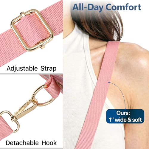 Image of PACKISM Clear Bag for Stadium Events - Clear Purses for Women Transparent Crossbody Messenger Bag for Concerts Game Day