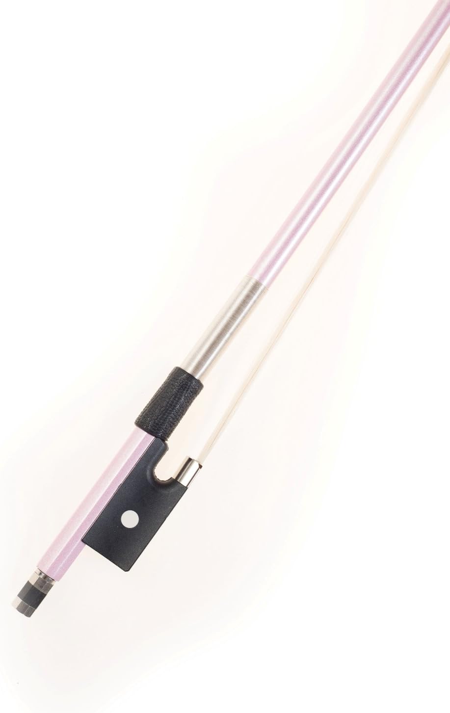 Glasser Fiberglass Violin Bow With Horse Hair (3/4, Pink)