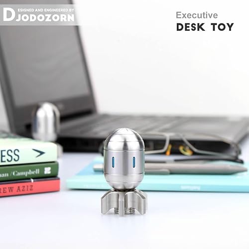 Miniatura 2 de Juguetes de escritorio Fidget Spinner EDC Clicker, decoración de escritorio de oficina en casa, regalos para niños, hombres y adultos (acero