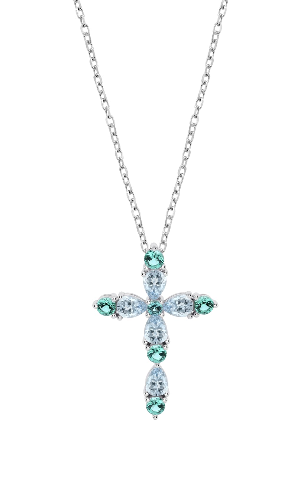 LOTUS SILVER Collar Mujer Plata de Ley 925 | Colgante de Cruz, Acabado Refinado LP3915-1/2, Collares Mujer, Regalo de Cumpleaños, Aniversario, San Valentín, Madre y más