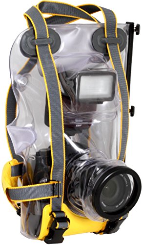 Ewa-Marine U-AXP100 - Carcasa para fotografía subacuática Cámaras SLR AF (hasta 50 m, PVC Doble Laminado), Transparente