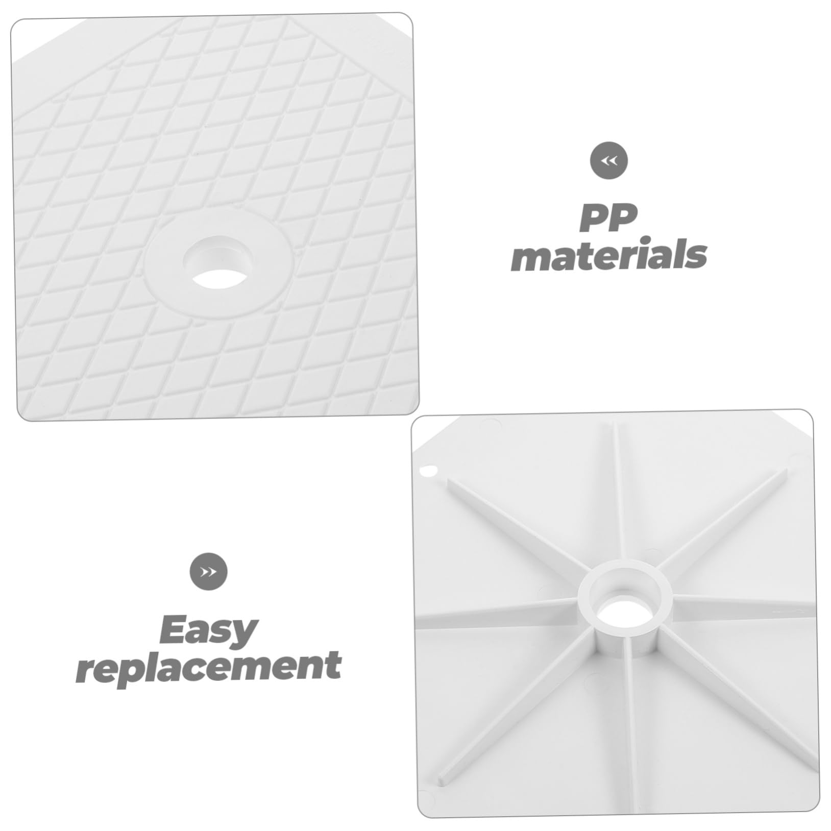 Cubierta de Skimmer Cuadrada 10 X10 para Piscina, Repuesto Compatible Modelo Sp1084, Tapa de Cubierta de Skimmer de Piscina Resistente PP para Mantenimiento y Protección