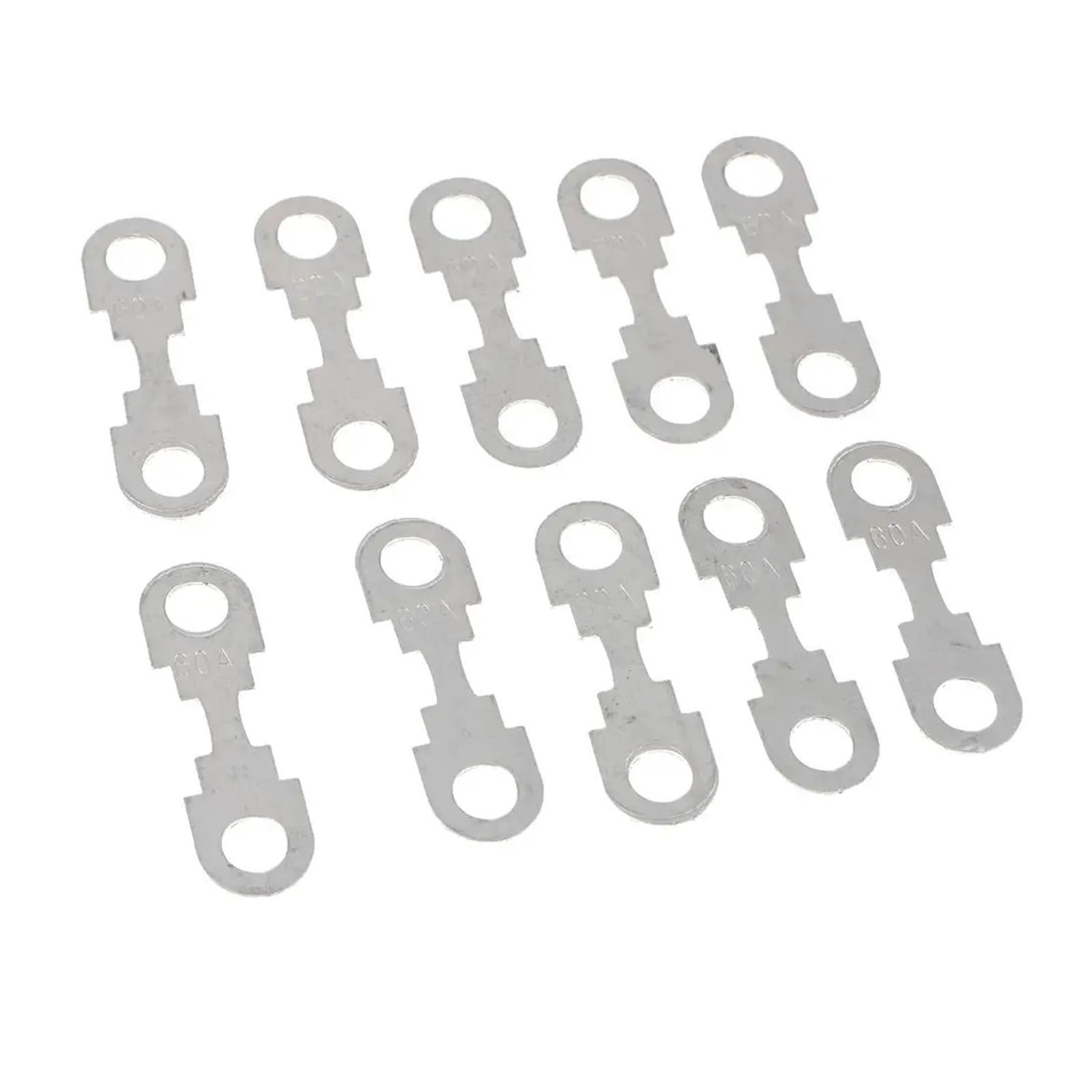 10Pcs 30-50A 32V Flat Metal Auto Fuse for VW for Audi for Seat for Skoda for Ford(30A)