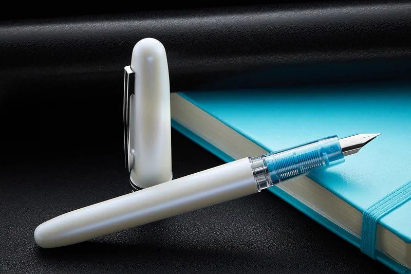 Stylo plume PLATINUM PLAISIR AURA Symphony Blue, stylo plume moyenne rechargeable