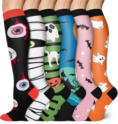 Image of Aoliks Medical Compression Socks for Women & Men, Support Knee High Socks for Running,Nurses,Travel