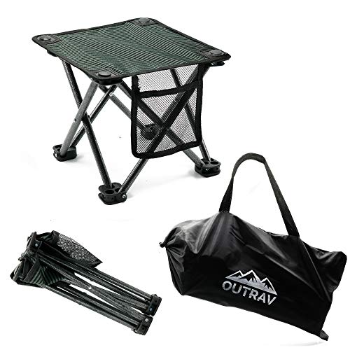 Outrav Camping Stool - Outdoor Travel Folding Small Chair - Portable Stool