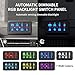 DaierTek 8 Gang Switch Panel RGB LED Lighted Multi-Function Switch Pod Toggle Momentary Pulsed Touch Control Switch Panel Dimmable for Car ATV UTV Boat Marine