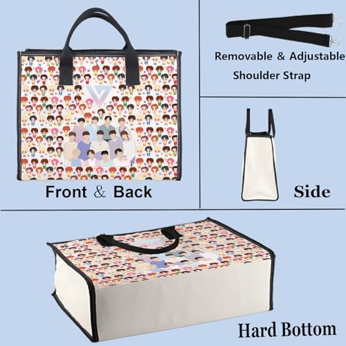 Bolso tote canvas con diseño Korea Lover miniatura 5