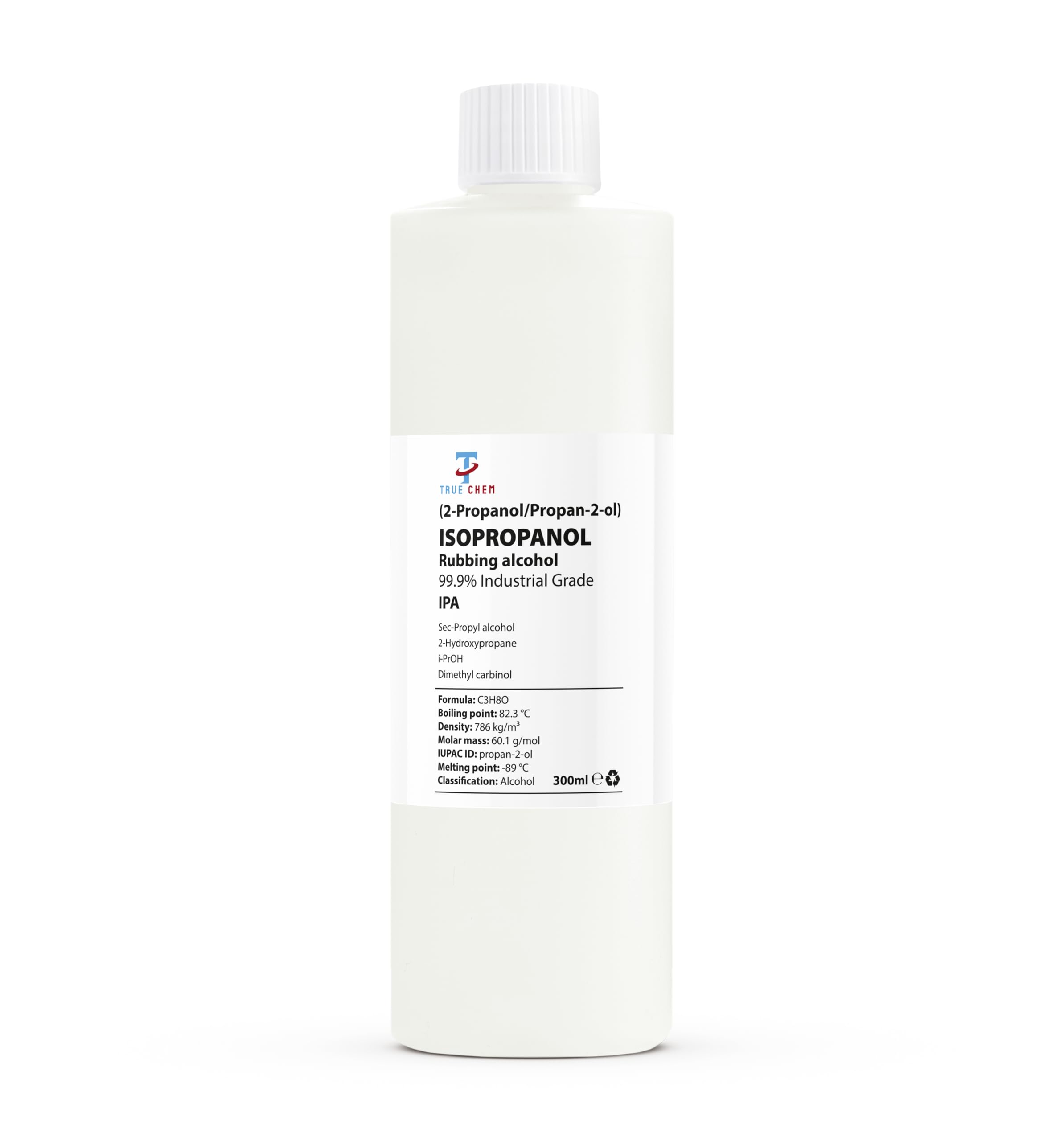 True Chem - Isopropanol Rubbing Alcohol | All Purpose Isopropyl IPA 99.99% - 300ml