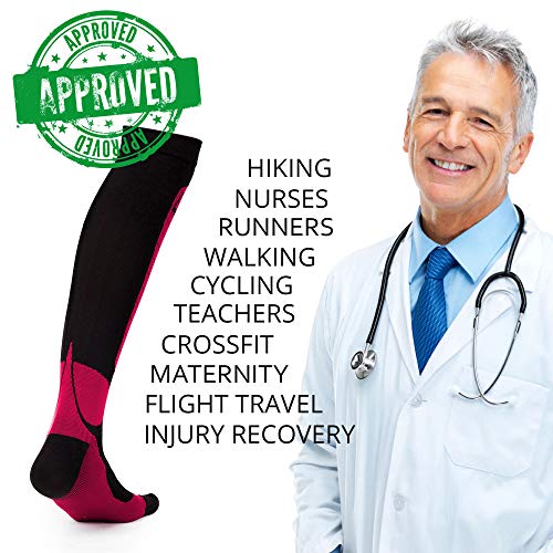 Image of Professional Compression Socks 20-30 mmHg, Medical, Orthopedic Support, Nursing