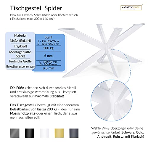 Pied de table araignée pour stabiliser une grande table sans encombrer - 4