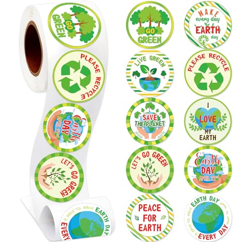 Qyeahkj 1000 Pcs Save The Earth Stickers for Kids The