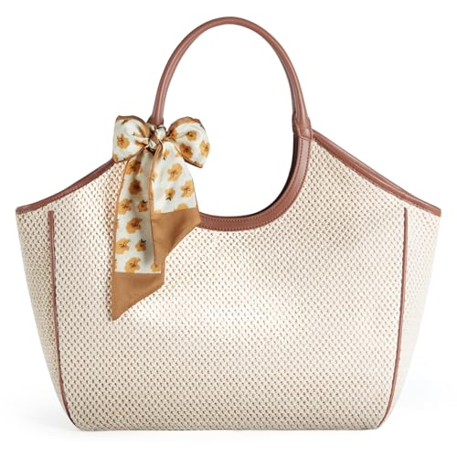 Missnine Sand-Proof Beach Raffia Tote