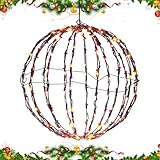Lichterkette Kugel Außen – Kugel faltbar Außen für Garten | originelle Globusdekoration für Baum Nacht Hochzeit Party Innen