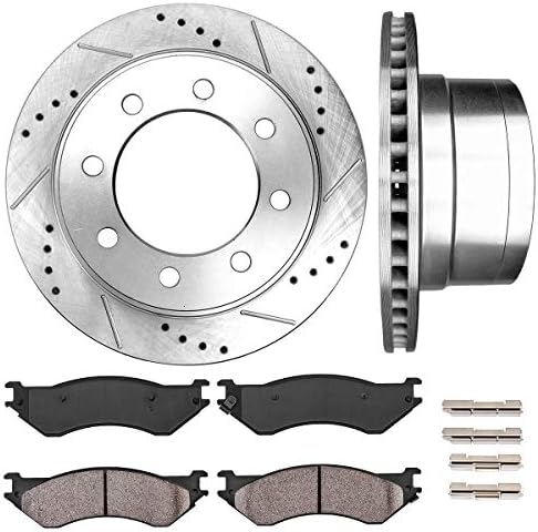 AutoShack Rear Brake Rotors – For 2003-2008 Dodge Ram 2500/3500 & 2006-2008 Ram 1500 | 13.9 Inch Diameter, Pair