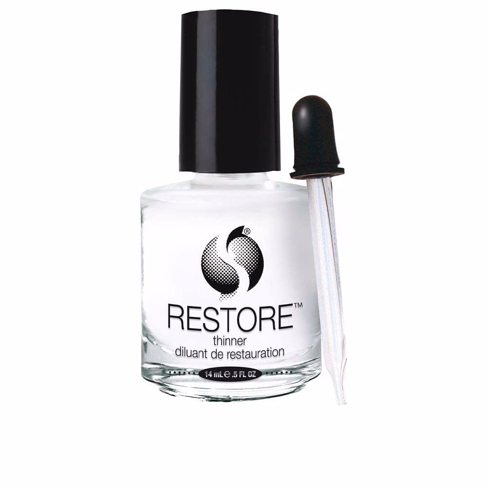 SecheRestore Thinner | Nail Polish Thinner for Restoring Consistency & Extending the Life of Your Favourite Polishes | Nail Varnish Thinner for Nail Lacquer or Top Coat | Includes Dropper | 14 ml