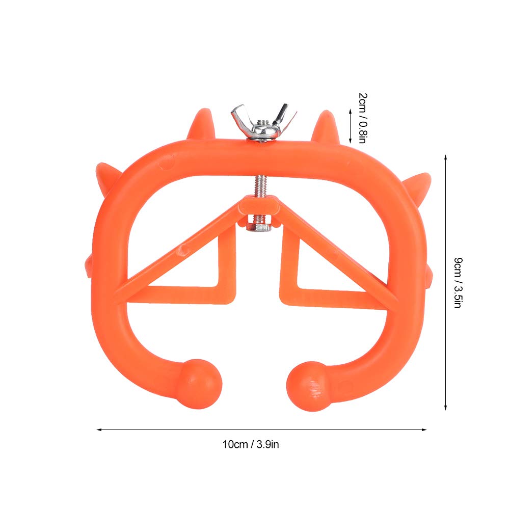 Povkufii 10pcs Cow Nose Thorn Thick Plastic Prevent Milk Sucking Calf Weaning Tool for Farm Livestock Cattle Supplies (Red)